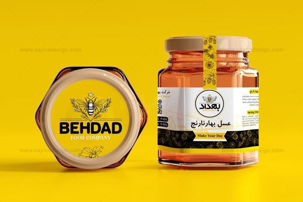 طراحی بسته بندی، طراحی لوگو عسل