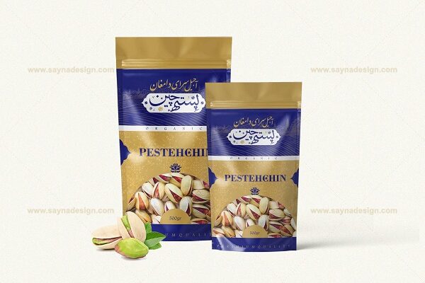 طراحی بسته بندی پسته چین